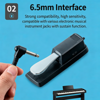 Factory Outlet Steel Electronic Piano Organ MIDI Keyboard Musical Instrument Single Pedal Sustain Pedal