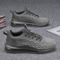 Prix d'usine, vente en gros, logo personnalisé, chaussures tendance à semelle épaisse, semelle en caoutchouc, empeigne en mesh, baskets décontractées pour hommes