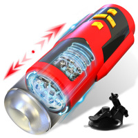 Godet Masturbateur Masculin Rotatif Automatique à Poussée, Base à Succion Mains Libres, Jouet Sexuel Oral pour Hommes, Stroker