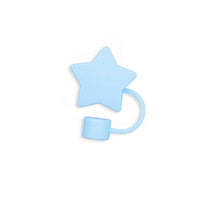 Couvre-pailles réutilisable en silicone en forme d'étoile, bouchons anti-poussière de 10 mm pour accessoires de gobelets isothermes