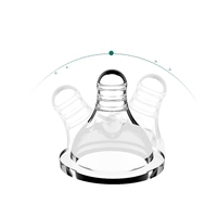 300ml PP bébé lait eau potable bouteille large calibre enfants biberons Anti-starter gravité boule Silicone mamelon poignée
