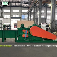Machine à granulés de bois automatique Rongda 1-2T/H, ligne de production de granulés de biomasse, machine à granulés de paille, de coques de riz et de sciure de bois