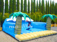 Planche de surf mécanique gonflable, simulateur de skateboard et snowboard, avec sac et pompe – Jeu de glisse pliable et étanche
