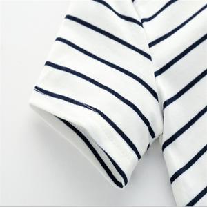 Tienda en Línea de Ropa para Niños de 3 Años, Camiseta Blanca con Rayas para Niño, de Fábrica China - Product Image 3