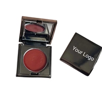 Personnalisé petite taille joue lèvre boue Duo-usage cosmétiques soyeux mat finition joue lèvre argile haute Pigment rouge à lèvres fard à joues