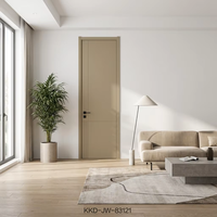 Portes intérieures en bois laqué de luxe, imperméables et durables pour les appartements résidentiels modernes