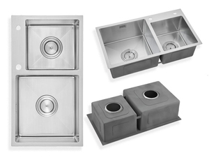 Luxury 304 Stainless Steel Kitchen <strong>Sink</strong> Double Bowl Handmade Inox Kitchen <strong>Sink</strong> <strong>with</strong> <strong>Drainer</strong> - Product Image 5