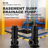 Pompe centrifuge submersible pour eaux usées avec dispositif d'accouplement automatique, corps en acier inoxydable anticorrosion pour le drainage des mines et des tunnels