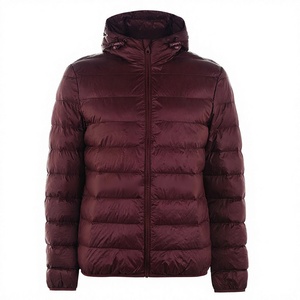 <b>Men</b> <b>Hooded</b> Down Puffer Jacket Solid Color Windproof Winter <b>Coat</b> Oem Private Label - Product Image 1