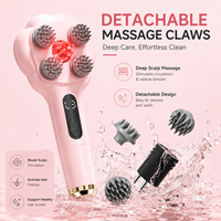 Masseur électrique portatif pour le cuir chevelu, lumière rouge, applicateur d'huile électrique pour cheveux, peigne pour la croissance des cheveux, brosse de soin des cheveux