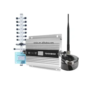Amplificador de señal DCS 1800 B3 4g, repetidor de teléfono móvil 3g WCDNA 2100 Mhz B1, Antena Yagi Whip con Cable de 10 metros