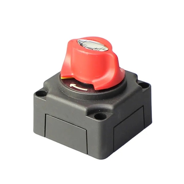 Waterproof 12-48V Marine Battery Disconnect Switch ON-OFF 2Position Heavy Duty Battery Isolation Switch for RV Boat Car