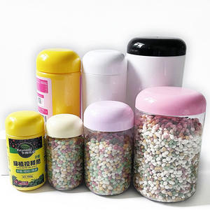 Barattolo <span class=keywords><strong>in</strong></span> <span class=keywords><strong>Plastica</strong></span> PET Trasparente per Alimenti, per Confezionamento <span class=keywords><strong>di</strong></span> Proteine <span class=keywords><strong>in</strong></span> Polvere, Zucchero, Caramelle e Altri Snack - Product Image 3