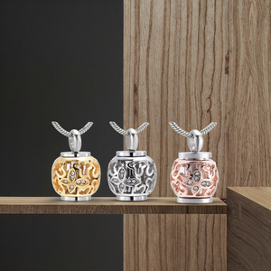 SongYi Wholesale Hollow Rose Gold <strong>Butterfly</strong> <strong>Ash</strong> Jewelry Urn Pendant Waterproof Stainless Steel Openable Cremation <strong>Necklace</strong> - Product Image 6