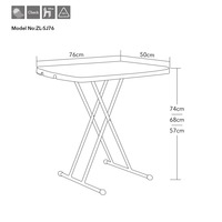 Table pliante en plastique SJ76, petite, simple, portable, réglable en hauteur, pour manger, écrire, étudier, ordinateur, dortoir