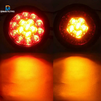 Nouveau Feu de Position Latéral LED Rond Ambre 4 Pouces, 24V, 16 LED pour Camion Remorque, Vente Directe Usine