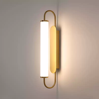 Applique murale en fer blanc moderne Tube vertical luminaire minimaliste chambre salon couloir applique murale LED