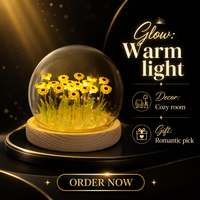Kit de fabrication de lampe de nuit en forme de tournesol, pack de matériaux pour lampe à fleurs artificielles, cadeau de vacances