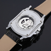 Montre automatique homme T-winner, vente en gros directe usine, design unique et irrégulier, montre mécanique de luxe à cadran ajouré, marque privée, pour garçon