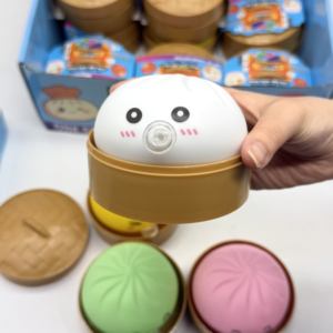 Jouet anti-stress mignon en forme de boulette vapeur soufflante, extensible et compressible, pour enfants et adultes, idéal pour soulager le stress et les cadeaux de fête - Product Image 2