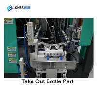 Máquina para Fabricar Botellas de Agua, Vino y Bebidas Gaseosas de Plástico PET LS-A2, Máquina de Moldeo por Soplado y Estirado Automática de 2 Cavidades, PLC, de 10 ml a 2 L
