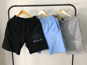 Shorts en coton à cordon de serrage pour hommes, style décontracté et ample, imprimé Alcatraz, nouvelle collection été, marque de mode streetwear hip-hop, coupe courte - Product Image 6