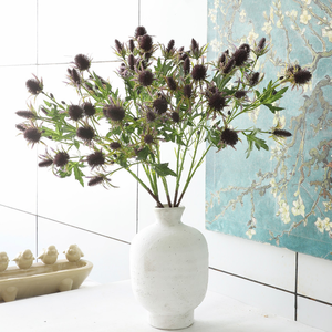 CAWELL Fleur d'Éryngium Artificielle Hautement Réaliste en Soie et Plastique, Éryngium Artificiel pour Décoration, Fleur de Persil Artificielle - Product Image 4