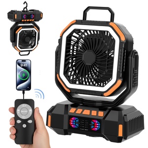 Outdoor Camping <b>Fan</b> Portable Capacity Remote Rechargeable Camping <b>Fan</b> 40000mAH F22S - Product Image 1