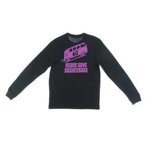 Nike T-shirt de sport à manches longues pour homme Peace Love & Basketball Noir/Violet |   100% authentique - Product Image 3