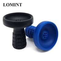 LOMINT 7 Trous En Silicone Narguilés Shisha Accessoires Noir Bleu Rouge Violet Vert Jaune LM-B114 En Gros OEM