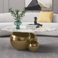 Table basse en verre italienne moderne et minimaliste, ensemble de meubles de salon de luxe léger, petit mobilier créatif pour la maison Geshang