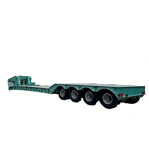 12. Remolque <span class=keywords><strong>para</strong></span> Bulldozer de 3 <span class=keywords><strong>Ejes</strong></span> y 80 Toneladas con Rampas Hidráulicas de Elevación y Luces de Seguridad <span class=keywords><strong>para</strong></span> Asia Central, Venta Directa de Fábrica - Product Image 4