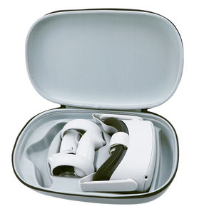 Estuche de transporte portátil ligero para <span class=keywords><strong>Quest</strong></span> <span class=keywords><strong>2</strong></span>, bolsa protectora con cable de carga para auriculares, controladores, accesorios de juego - Product Image 1