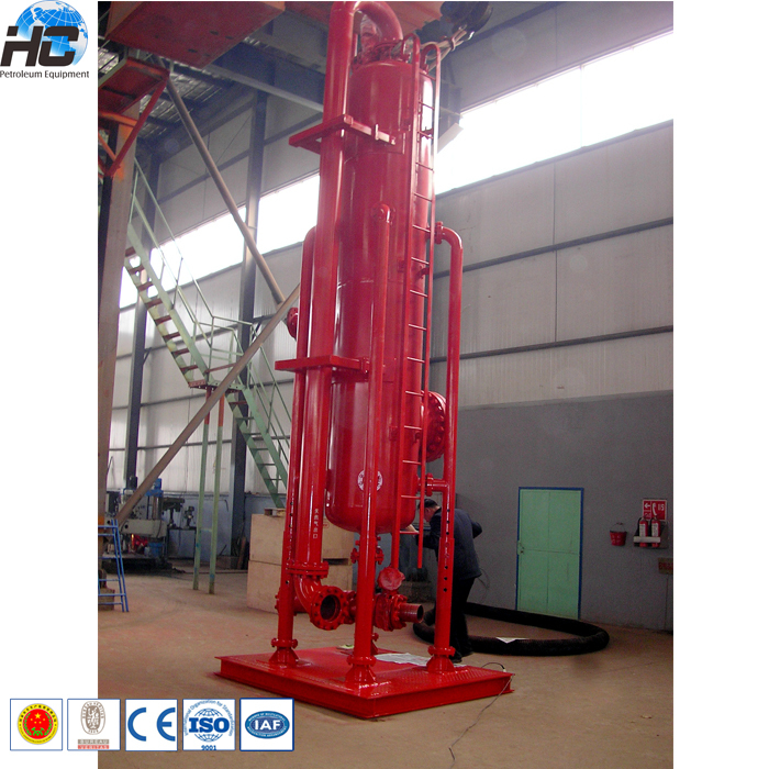 Puits de forage H2S buster de gaz/séparateur de gaz de boue/pauvre garçon dégazeur
