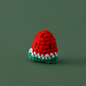 Mini handmade móc Trái Cây Rau Đồ chơi Quà Tặng Sợi trang trí nội thất handmade Crochet thực phẩm bán buôn dâu tây Quà Tặng - Product Image 6