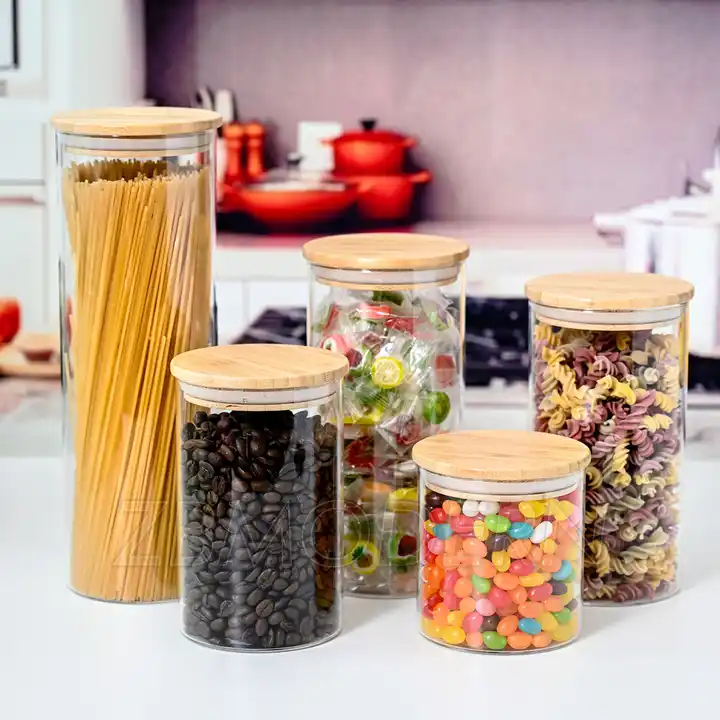 Buy Wholesale China Airtight Glass Storage Cookie Jar For Flour