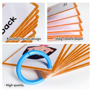 Materiales Didácticos para Principiantes en Lectura, Vocabulario para Autismo, Palabras de Alta Frecuencia, Partes del Cuerpo, Tarjetas de Aprendizaje - Product Image 4