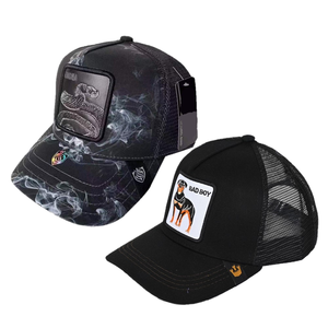 Tùy Chỉnh Thêu Velour Thể Thao Mũ Bóng Chày 5-Mảnh Thiết Lập Cho Nam Giới Phụ Nữ Xương Cá Jersey Ren Poplin Động Vật Visor Thiết Kế - Product Image 5