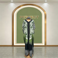 Robe Traditionnelle Africaine de Luxe pour Femmes Grandes Tailles, Col en V, Motif Diamant, Impression de Haute Qualité, Fournisseur de Robes BOUBOU
