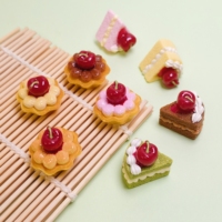 Suministros de Arte de Comida de Simulación Kawaii: Cabujones Planos de Frutas, Pasteles, Pan y Galletas para Decoración DIY de Casas de Muñecas y Manualidades