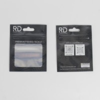 Sacs en mylar personnalisé transparent à une face haute tolérance avec fenêtre transparente fermeture éclair en aluminium emballage de leurre de pêche