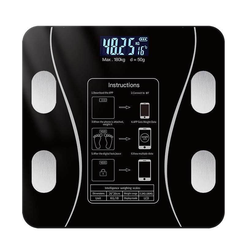 Unique high-precision Bluetooth connected scale BMI digital 4-electrode ...