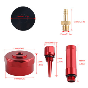 Kit de varilla medidora de aceite para generador, aleación de aluminio, magnética, para Honda serie EU, 46mm, 57mm, 82,5mm, piezas rojas - Product Image 1