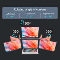Moniteur portable à trois écrans S888 disponible en OEM/ODM pour MacBook Pro M1 M2 M3 M4 et ordinateurs portables Windows avec écran de 15,6 pouces