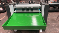 Machine de grainage de papier semi-automatique à motif de rouleau de gaufrage de feuille de papier à vendre