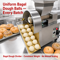Machine électrique à diviser la pâte à bagels, coupe-pâte et arrondisseur de beignets, équipement automatique de portionnement de boules de pâte pour boulangerie et petit-déjeuner
