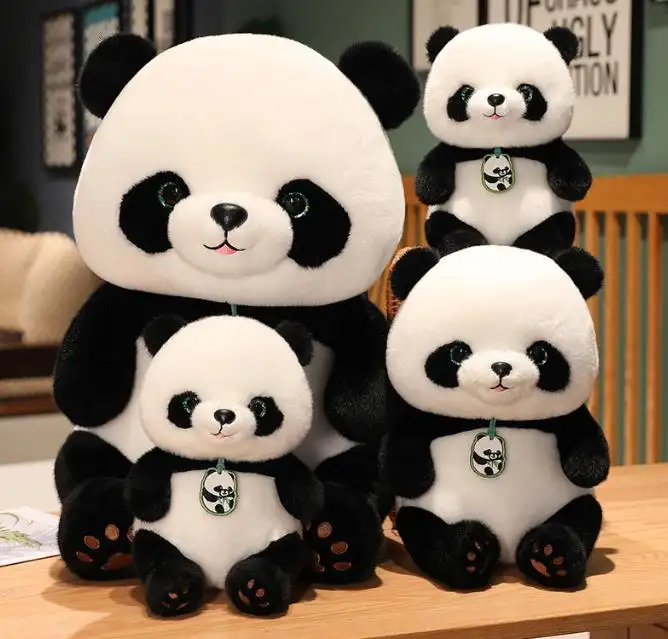 Fábrica atacado pelúcia panda ursos boneca panda brinquedos de pelúcia mascote aniversário presente bonito personalizado macio panda pelúcia brinquedos