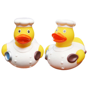 Nhựa Tùy Chỉnh Cao Su Vịt Tắm Bãi Biển Ducky Bồn Tắm Bơi Màu Vàng Vịt Đồ Chơi Bé Món Quà Bên Khuyến Mại Đầu Bếp Cao Su Vịt - Product Image 1
