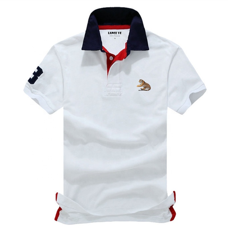 Wholesale luxury high quality stretch elastic full all over print sublimation polyester golf polo t shirt custom logo