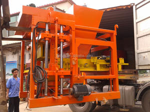 QTJ 4-28 distribusi bahan otomatis, mesin pembuat bata semen blok peletak beton Paving pasir berongga - Product Image 2